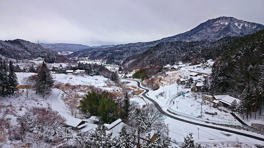 松本市四賀からの雪景色